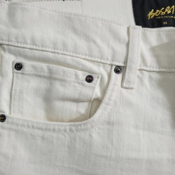 NWT BOSSI SPORTSWEAR White 3D Jeans Patron Of The New Edition HTF - Picture 4 of 13